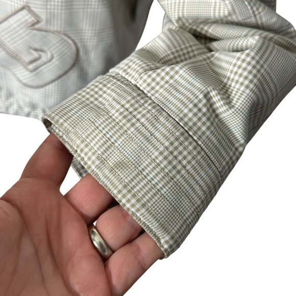 Burton Esquire Ski Jacket Plaid Beige Women’s M Hooded Snowboard Winter Coat - Picture 9 of 12